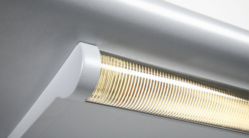 Product fotografie van de medische bedverlichting Belia van ZUMTOBEL lighting