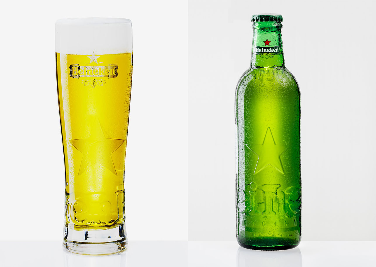 Heineken glas en Fobo fles npk photography