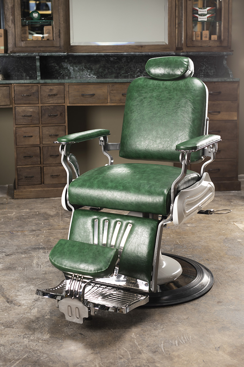 Locatie product fotografie voor Barber Funiture van vintage kapper stoel