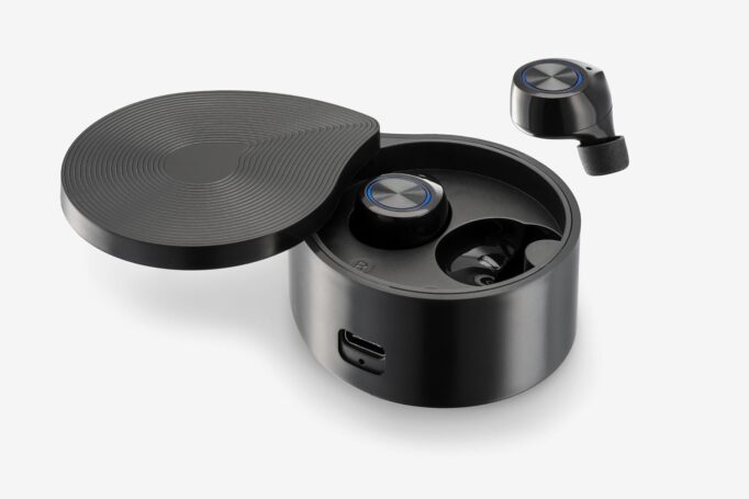 Product fotografie van in-ear buds