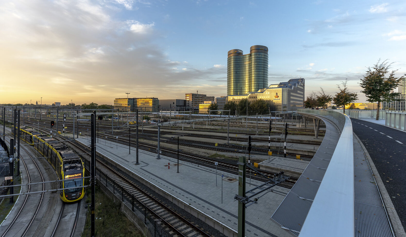 Locatie fotografie van de Uithoflijn in Utrecht