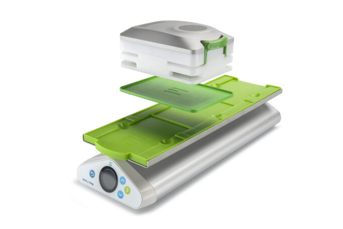 Product photography of medical device OrganoFlow by Mimetas