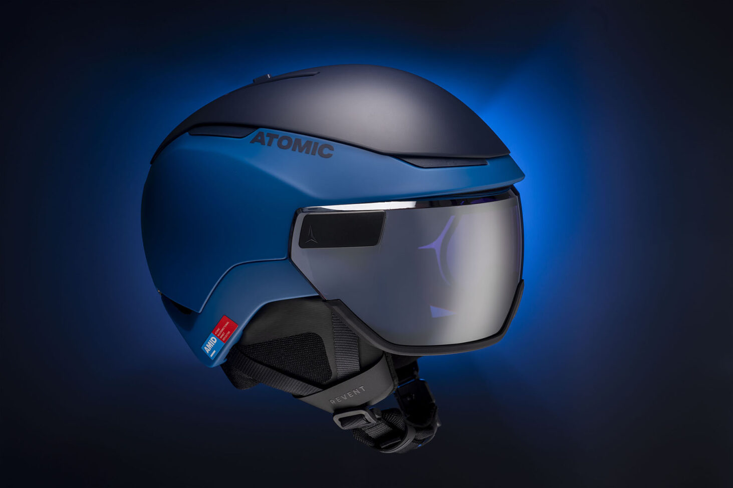 High-end product fotografie van Atomic Revent skihelm